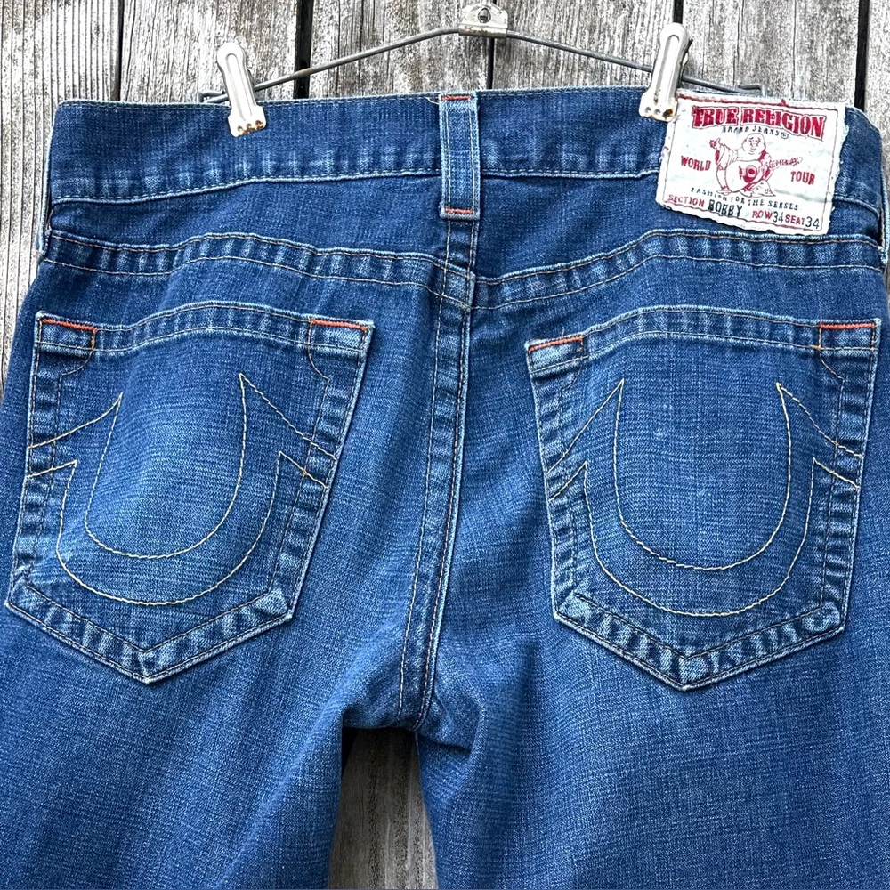 Vintage True Religion BOBBY Made in America Blue Jeans Mens 34 X 31 ( 36 X 31 )